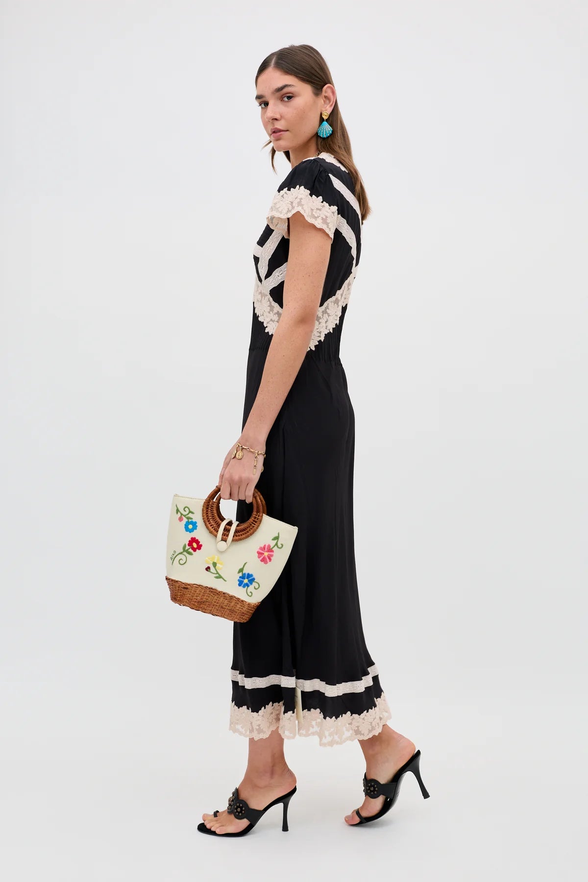Martina Midi Dress Black