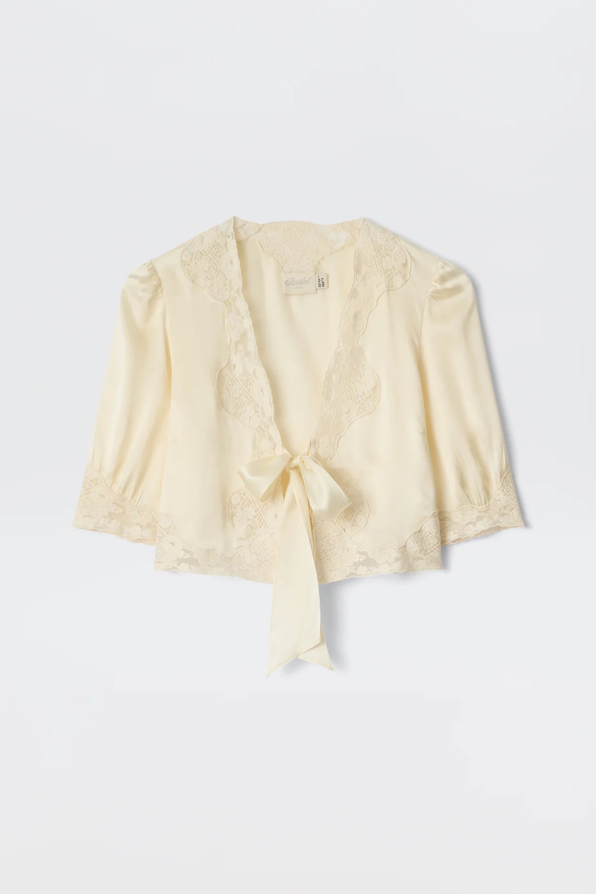 Amara Silk Satin Top Champagne