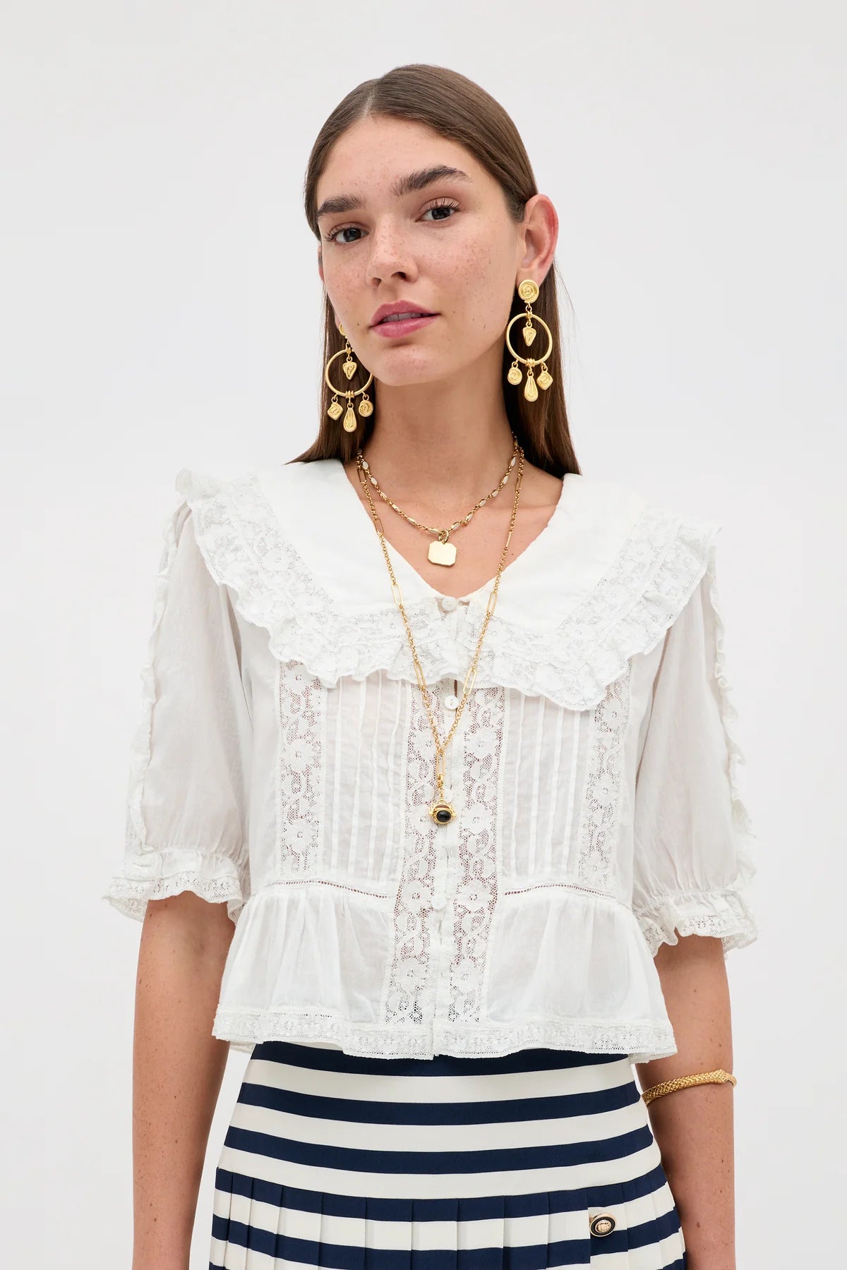 Ellery Cotton Blouse White