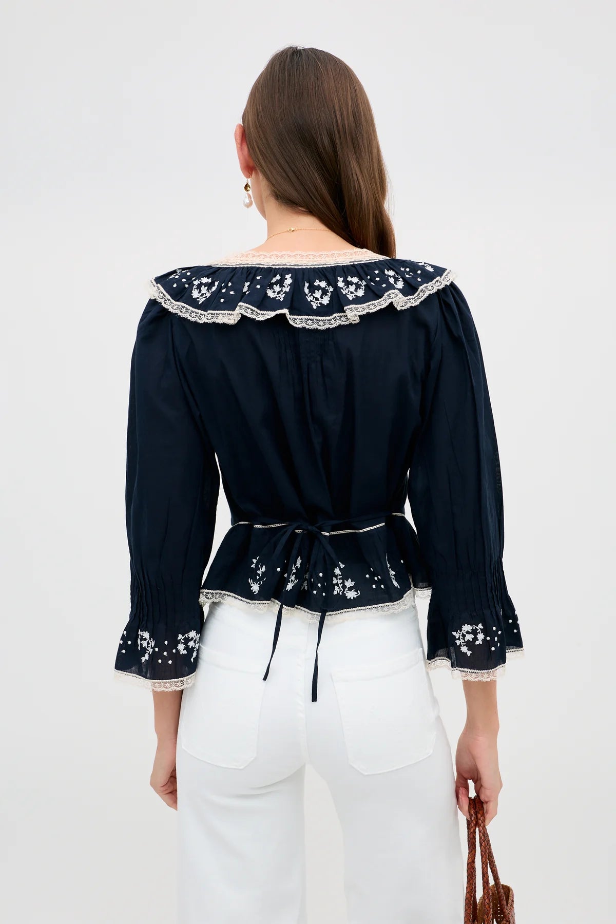Solene Embroidered Cotton Blouse