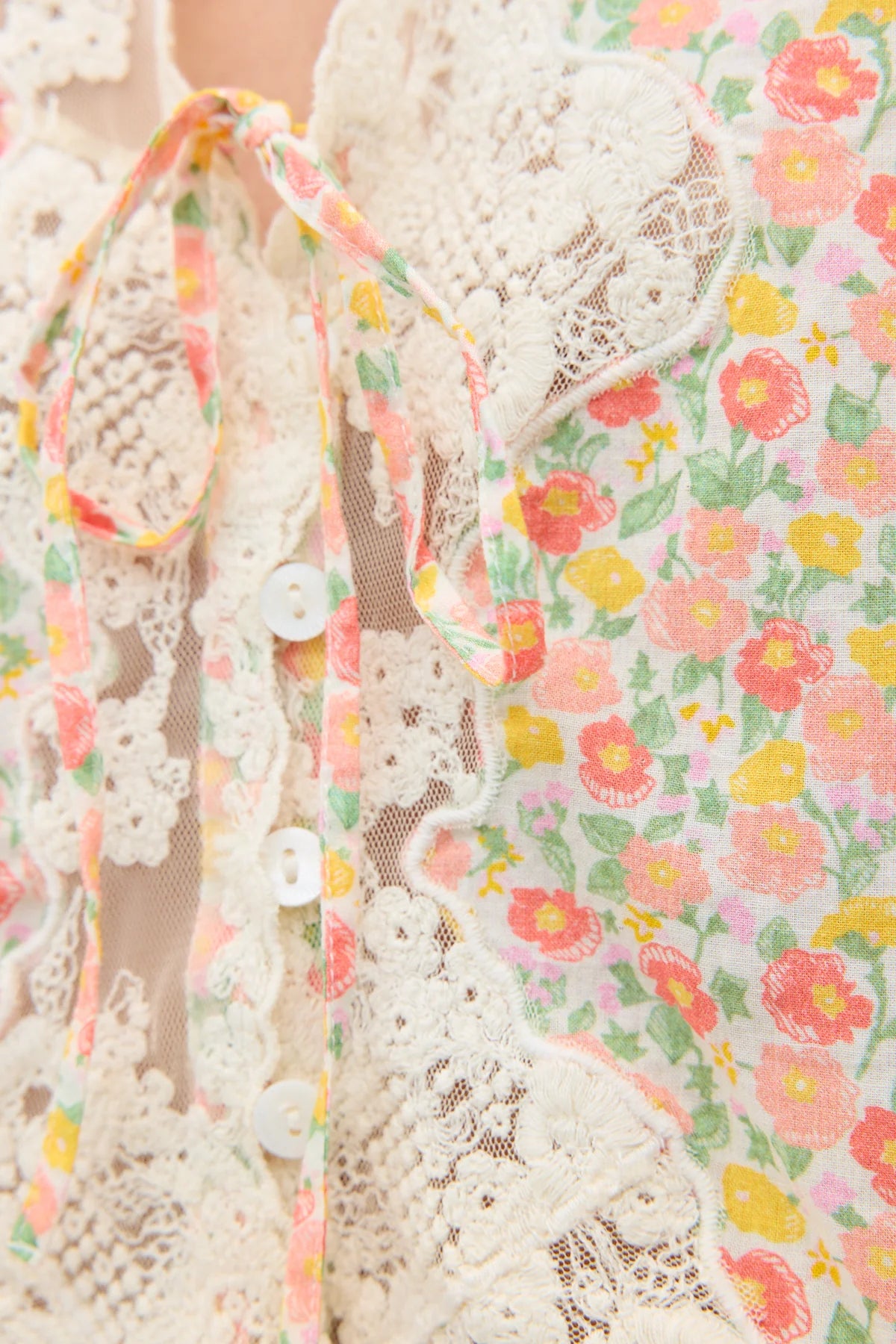 Ursula Top Katie Floral Cream Ursula Top