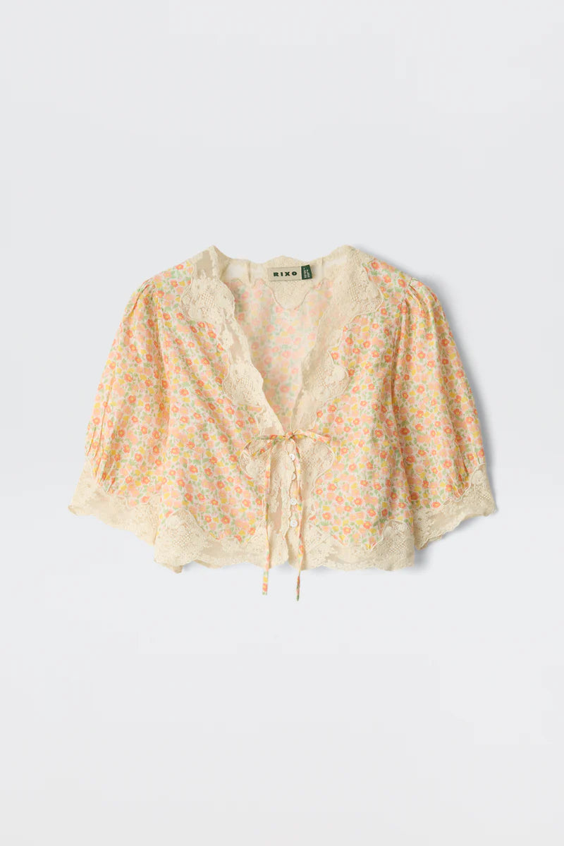 Ursula Top Katie Floral Cream Ursula Top