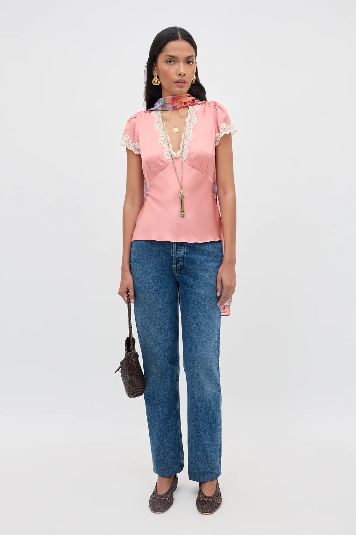 Rixo Karia Top Vintage Pink