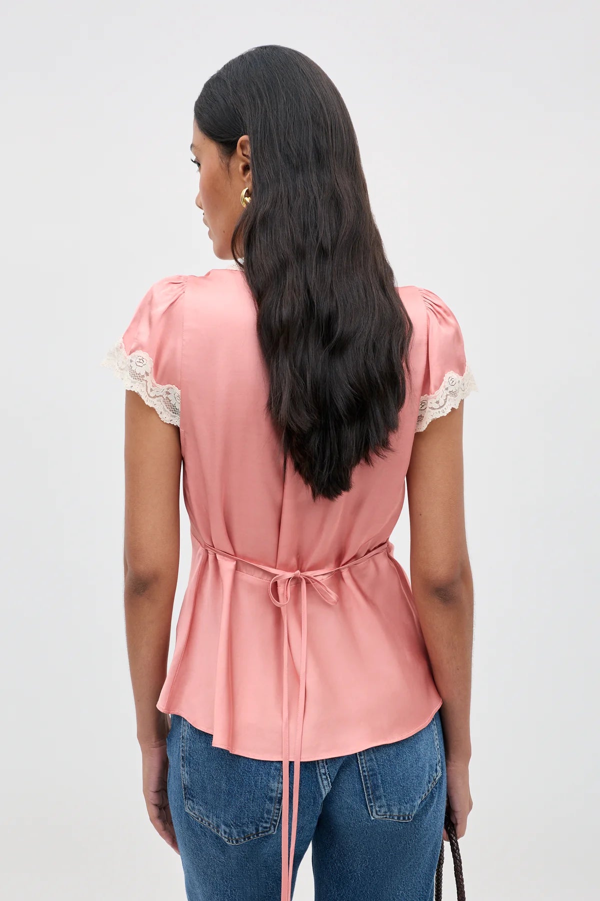 Rixo Karia Top Vintage Pink
