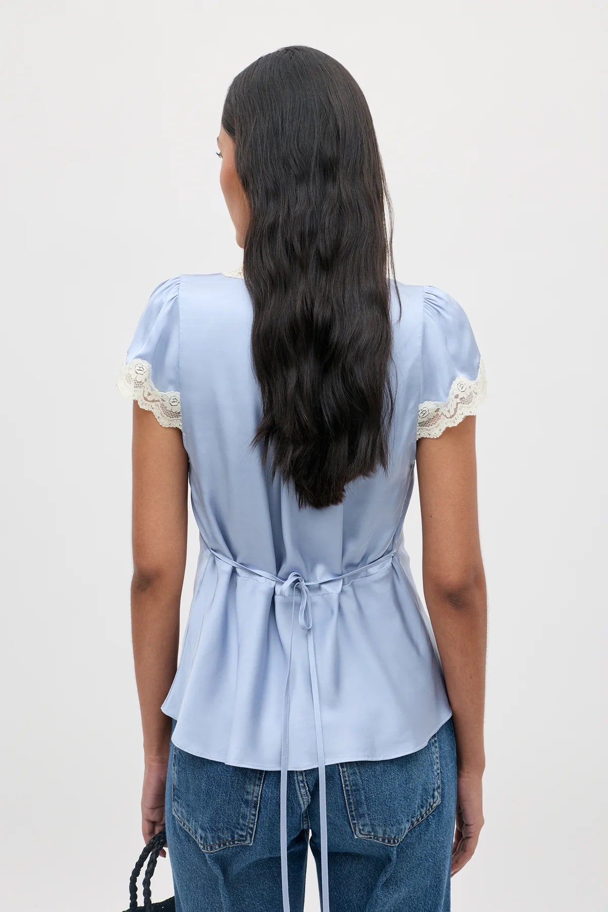 Rixo Karia Top Vintage Blue