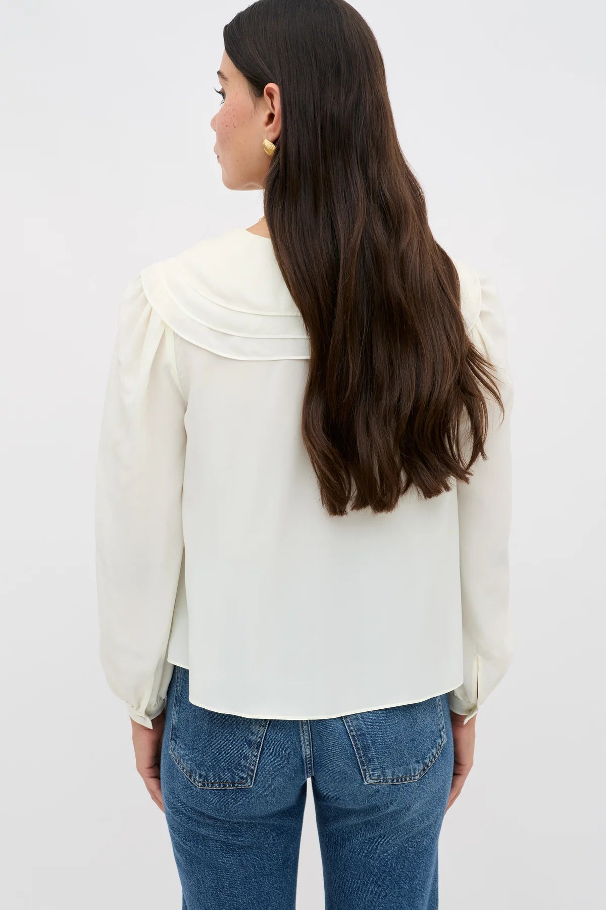 Emelin Silk Blouse Ivory