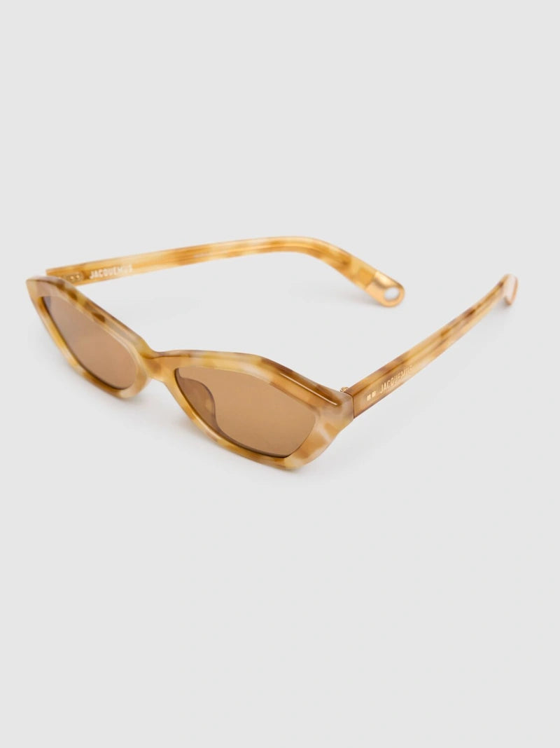 Jacquemus The Bambino Beige Tortoiseshell