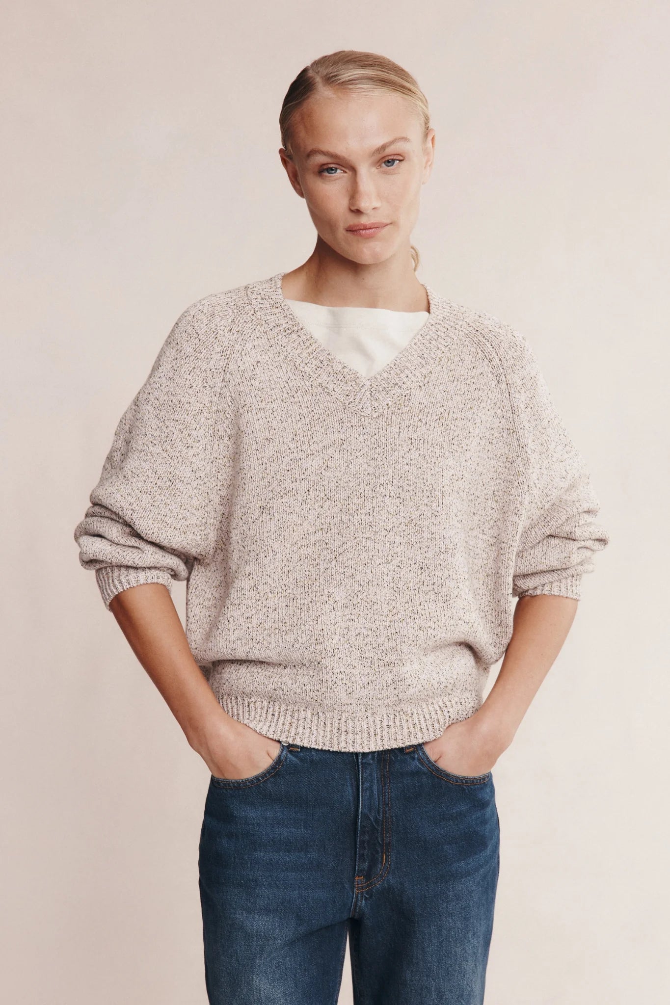 Marle Moss Sweater Fleur Speckle