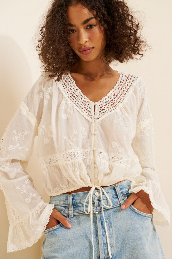 Sweet Love Blouse Ivory