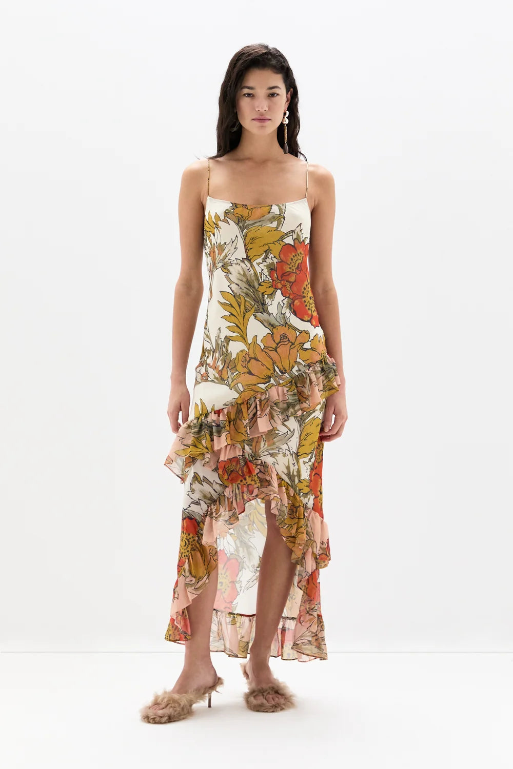 Sir Estella Ruffle Maxi Dress