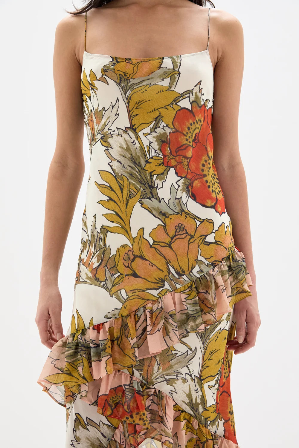 Sir Estella Ruffle Maxi Dress