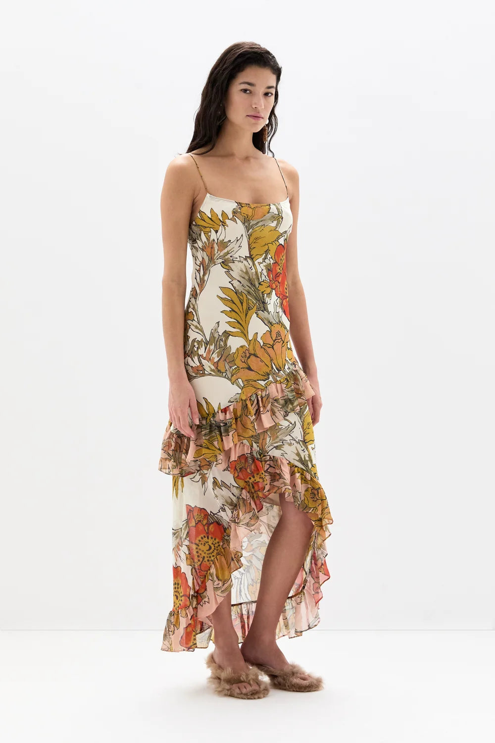 Sir Estella Ruffle Maxi Dress