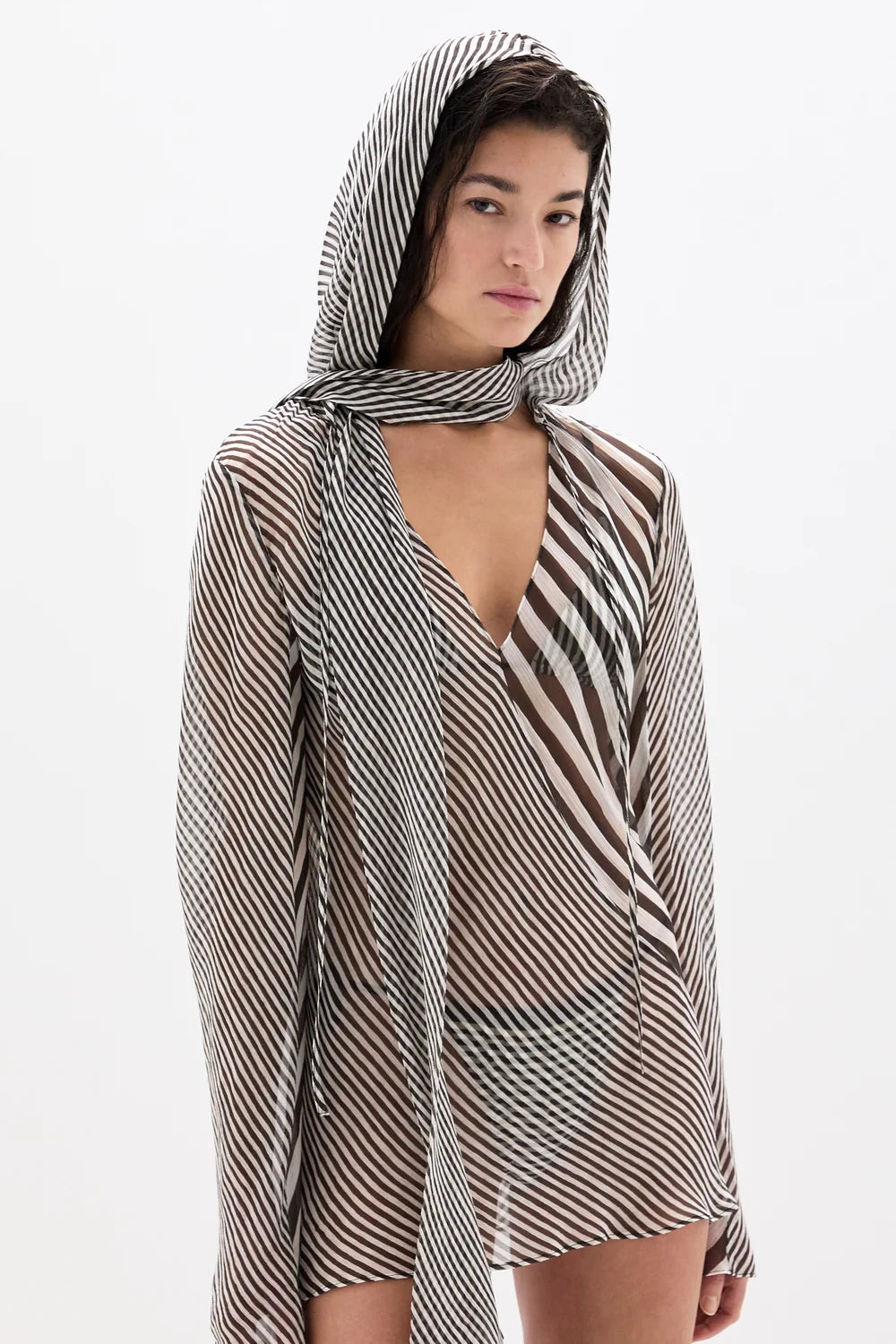 Sir Marlowe Hooded Mini Dress