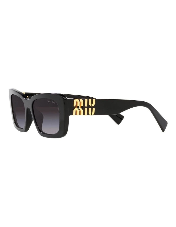 Miu Miu Square Sunglasses Black 0MU 07YS