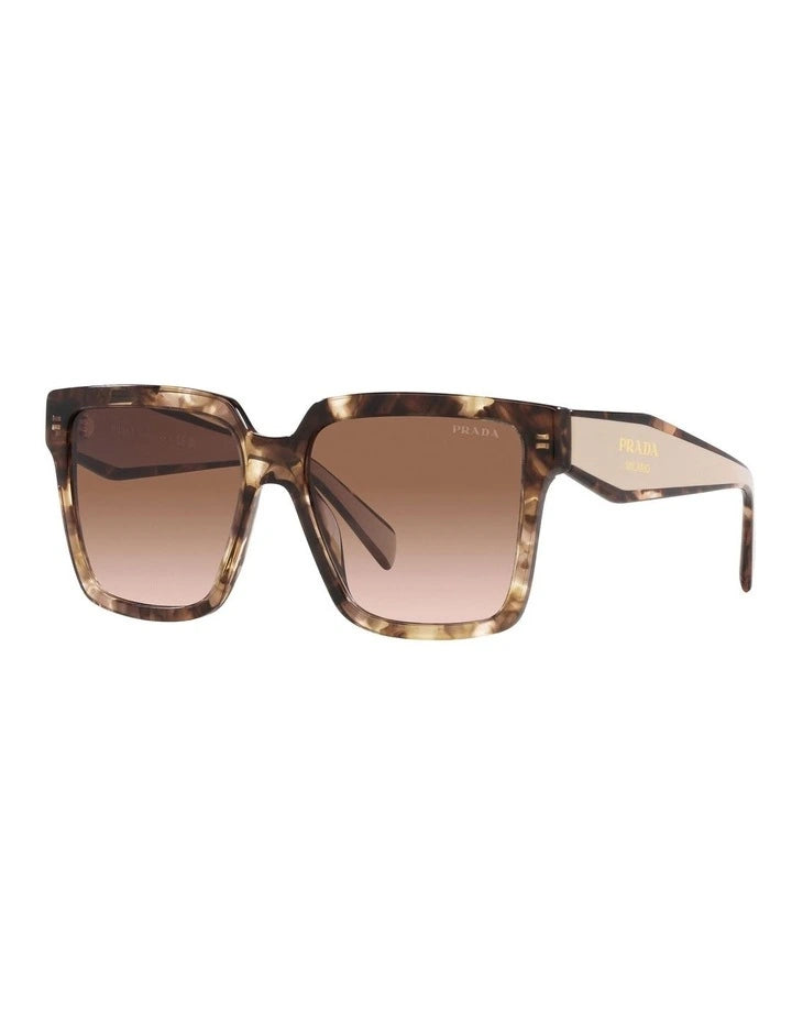 Prada Oversized Sunglasses 0PR 24ZS Caramel Tortoise