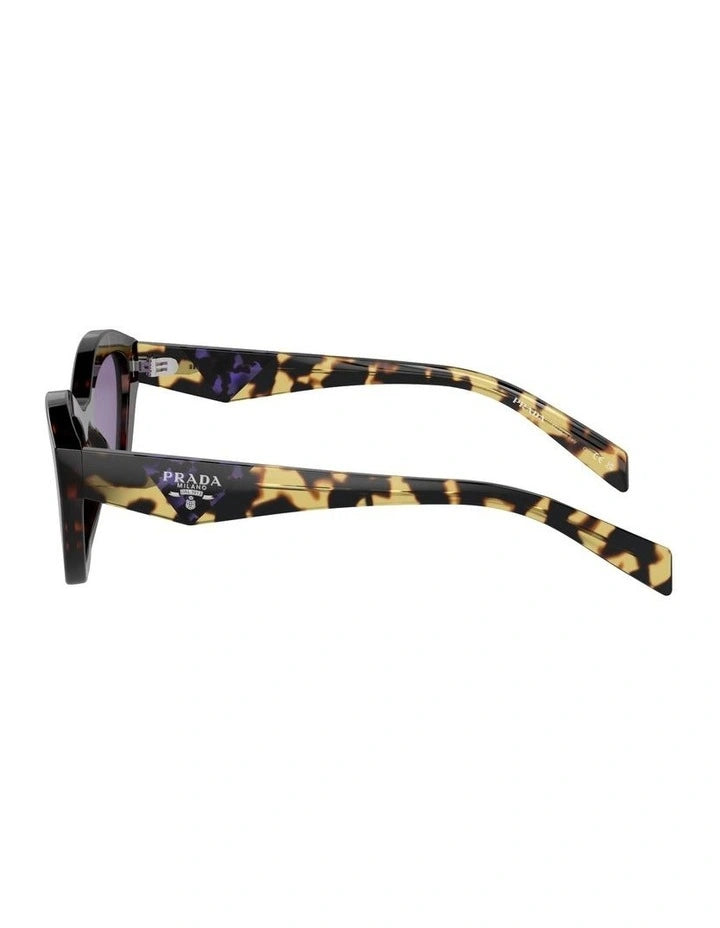 Prada Logo Round Sunglasses Tortoise 0PR A02S