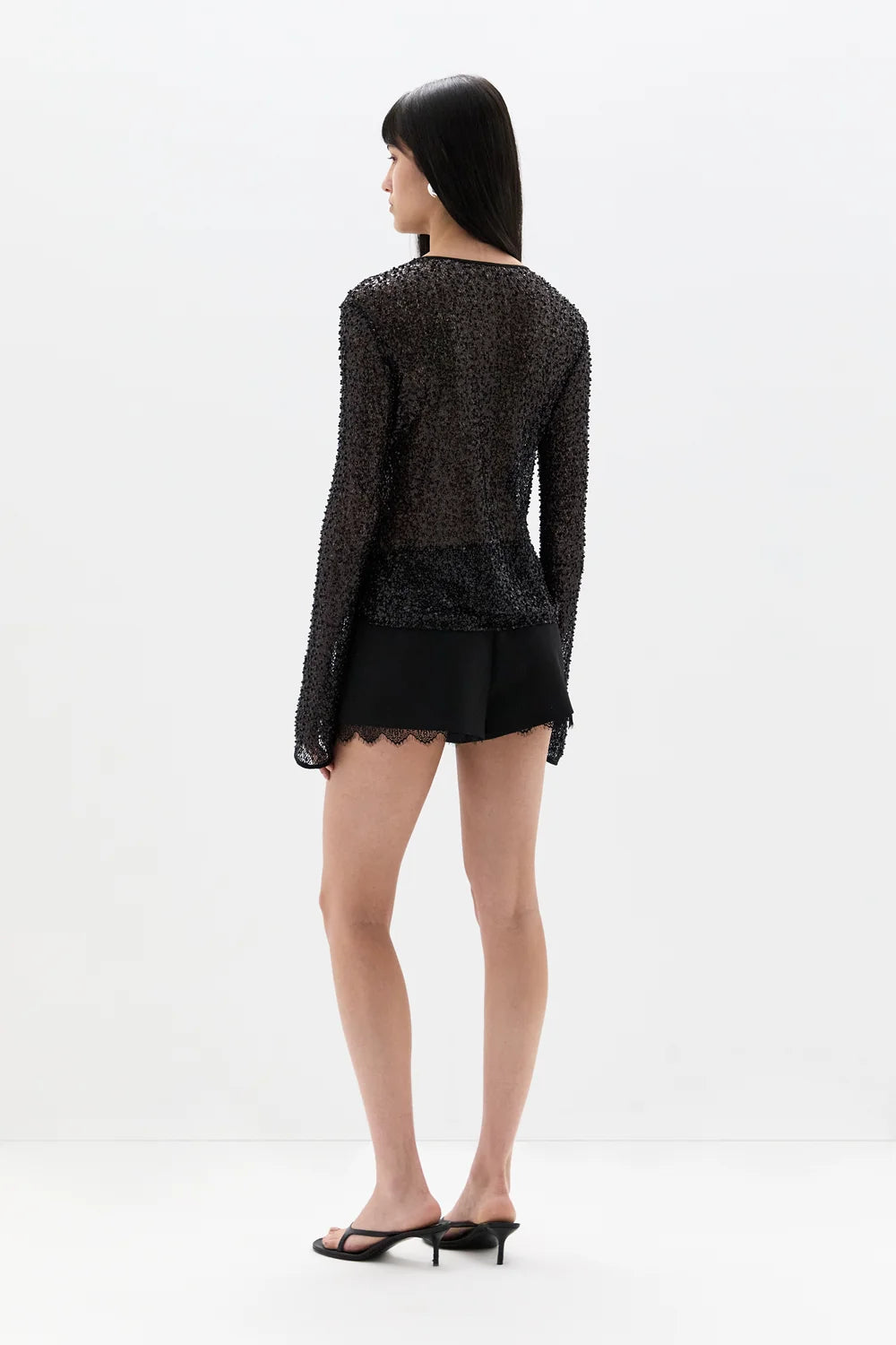 Sir Cassia Sequin Button Down Top