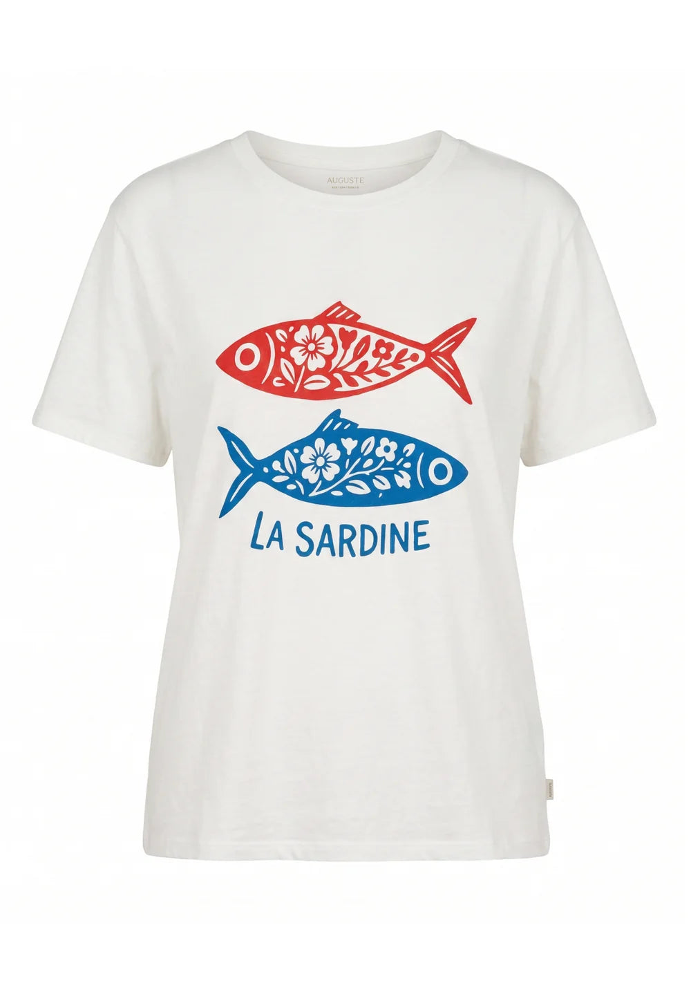 Auguste Sardine Classic Tee white
