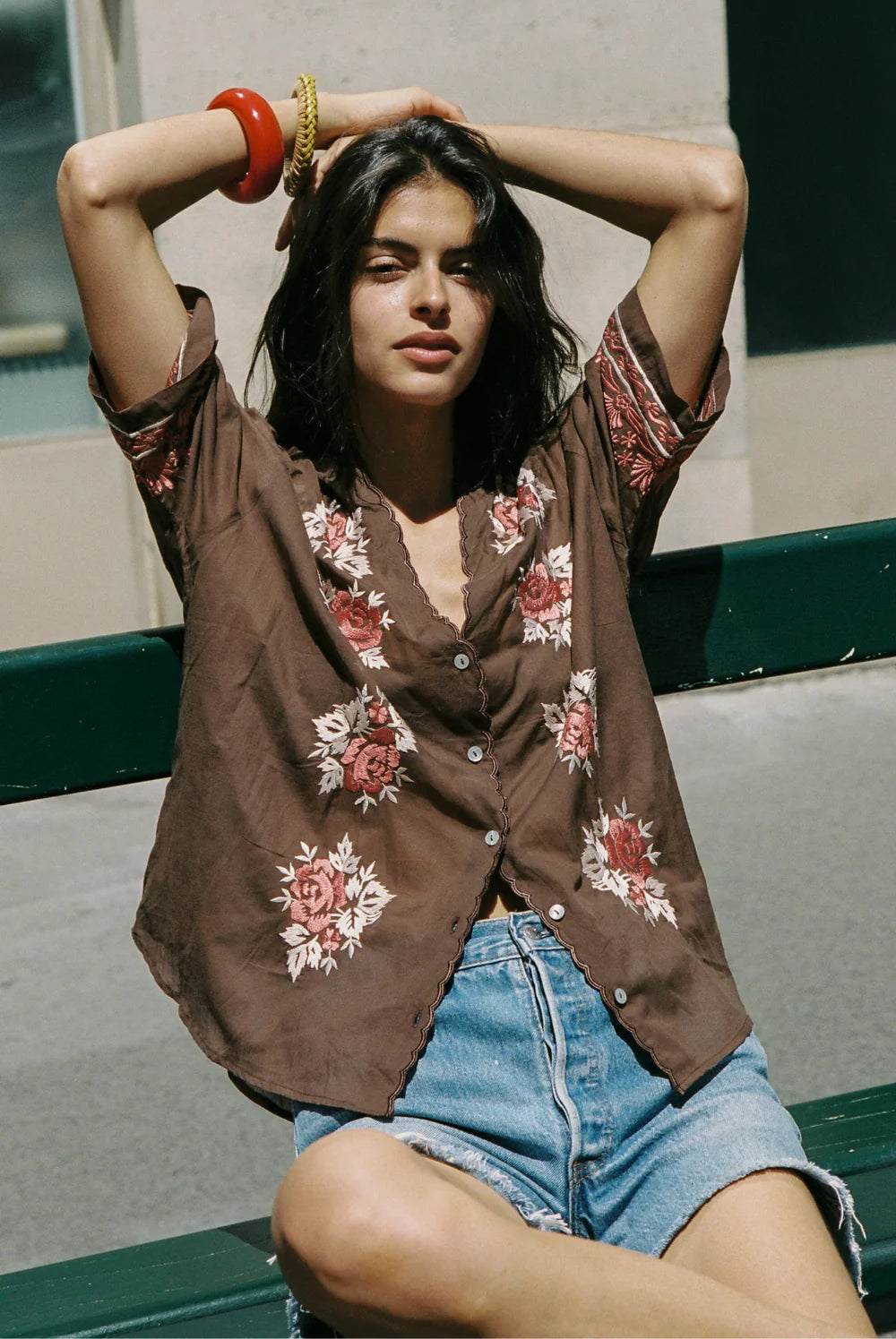 Rosalie Blouse Brown