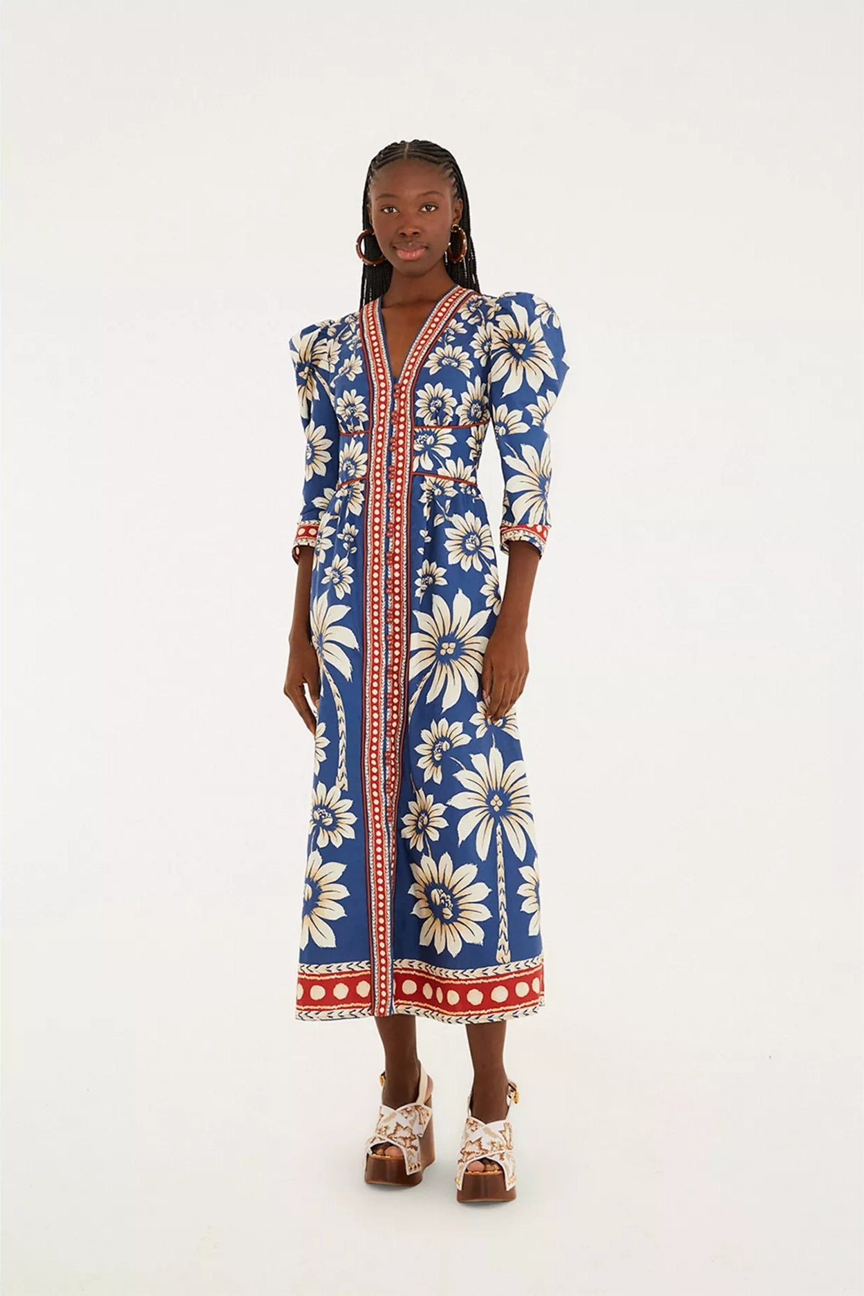 Farm Rio Lunar Boho Multi Maxi Dress