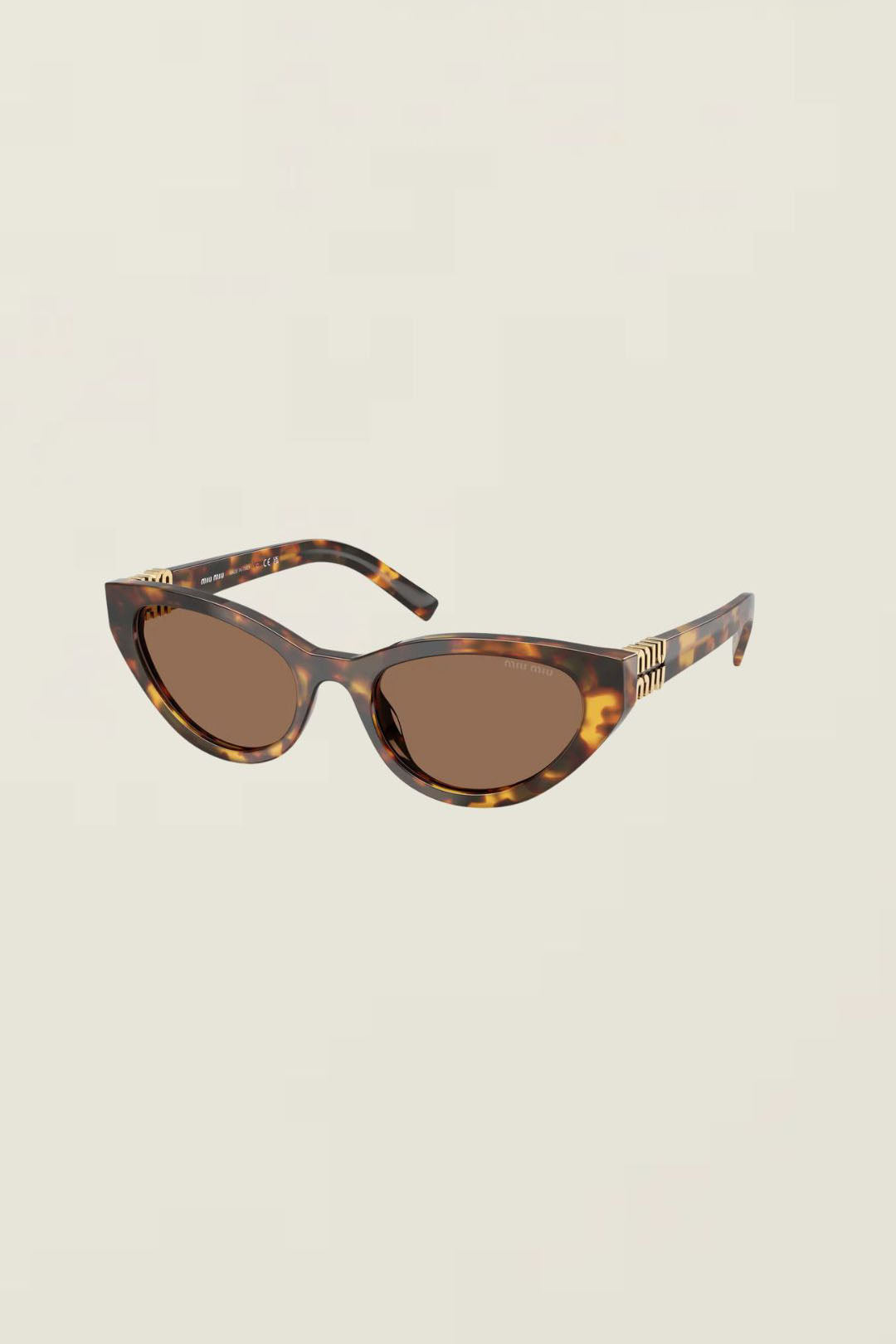 Miu Miu Cat Eye Sunglasses 0MU A04S Honey Havana