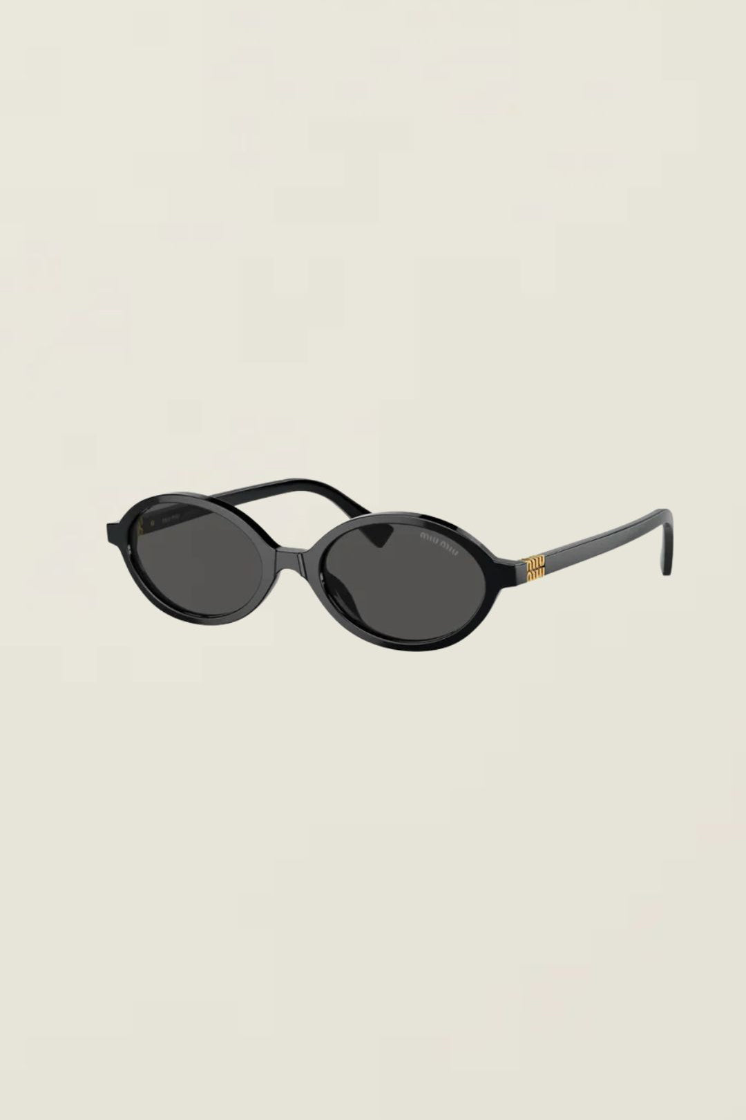 Miu Miu Oval Sunglasses Black 0MU 04ZSF