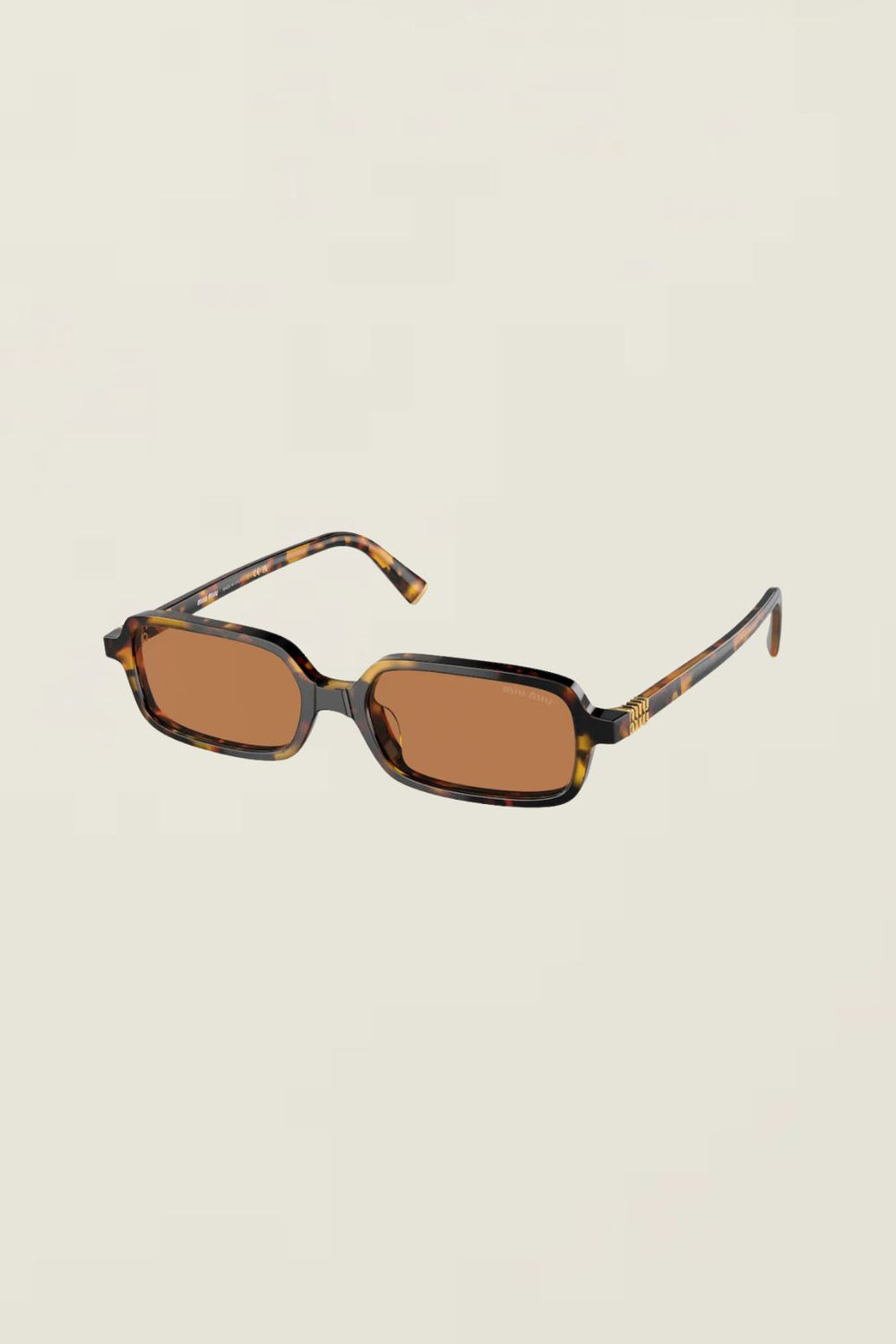 Miu Miu Square Sunglasses Havana 0MU 11ZS