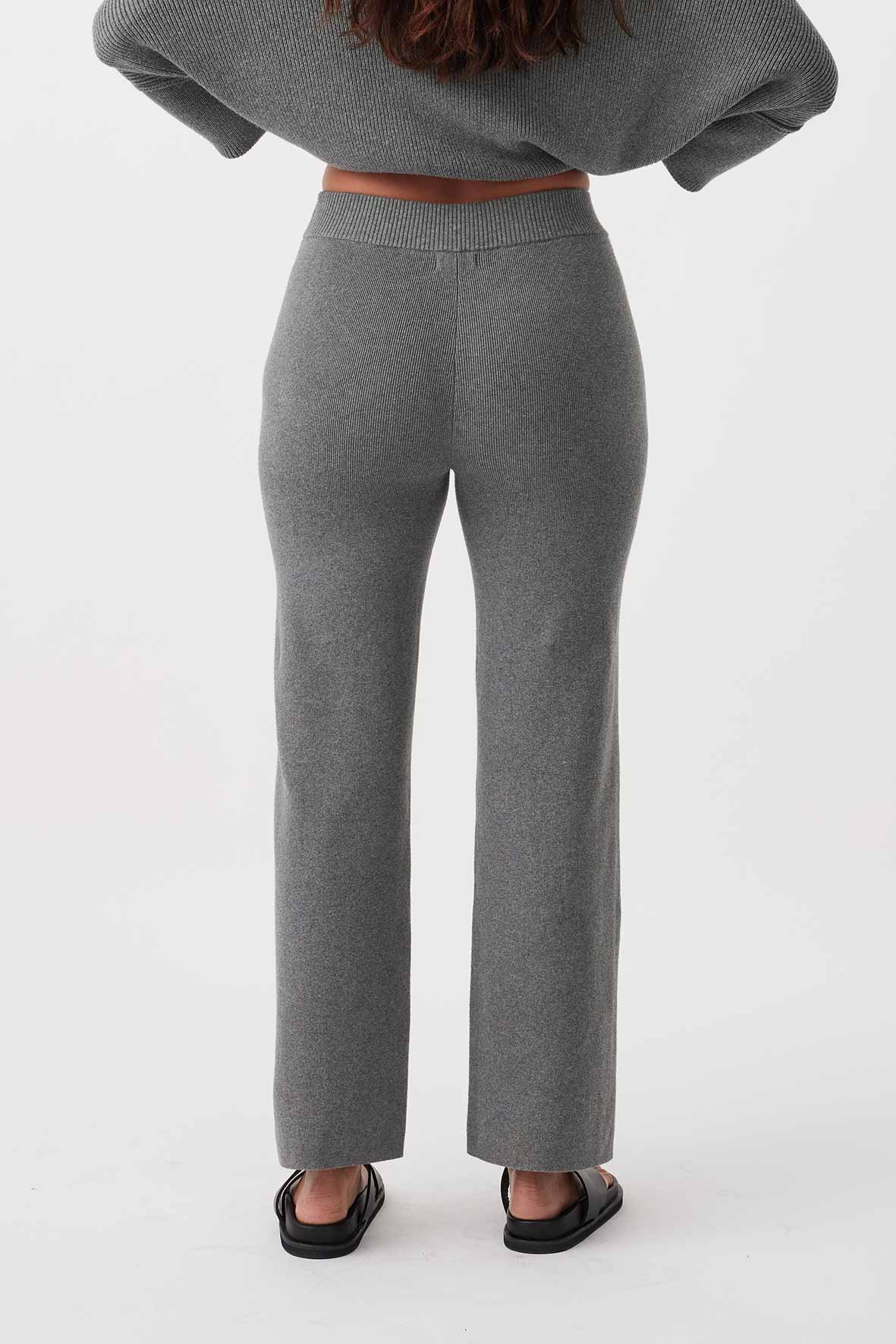 Noa Organic Knit Pant Grey