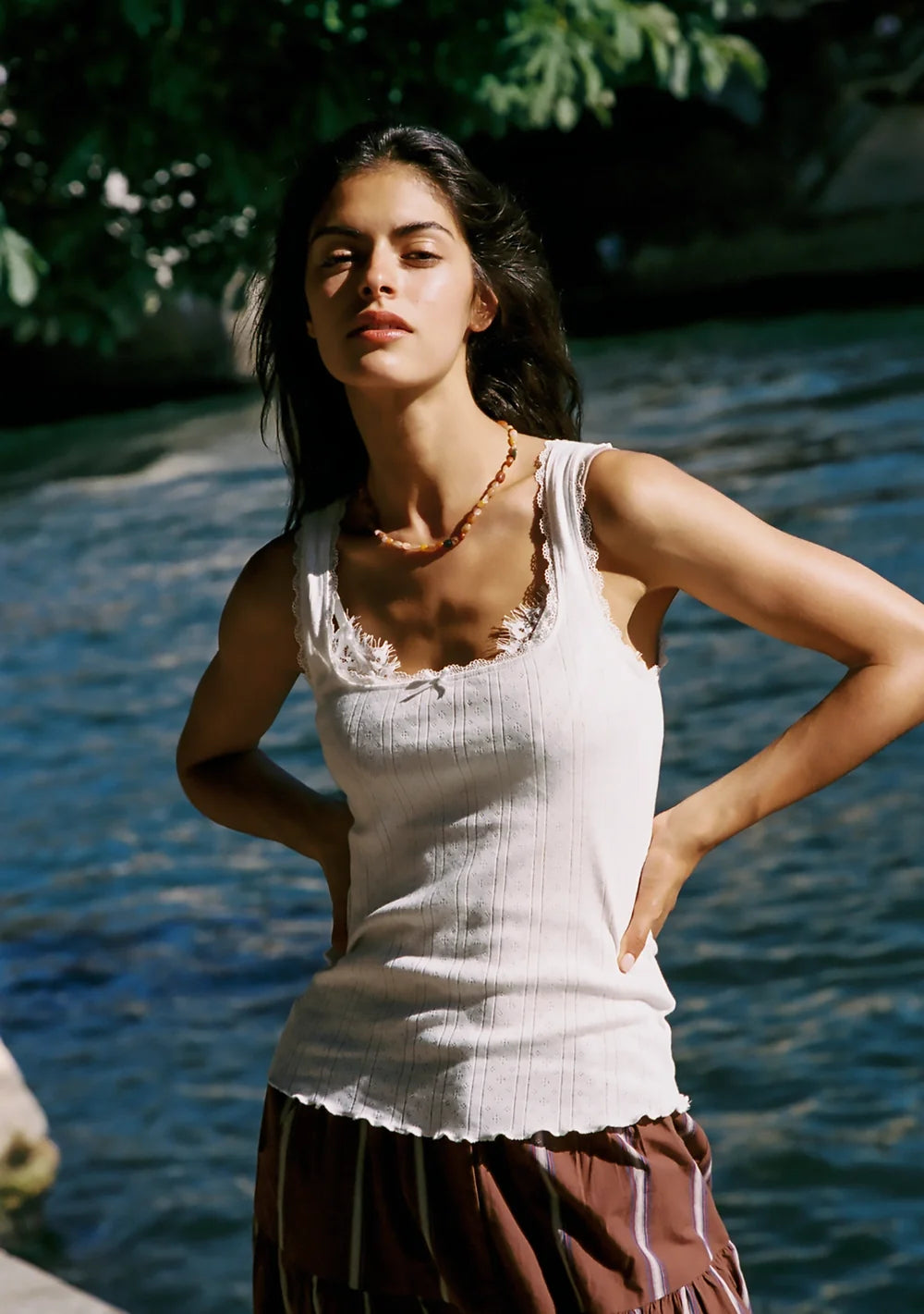 Auguste Mazie Tank Ivory