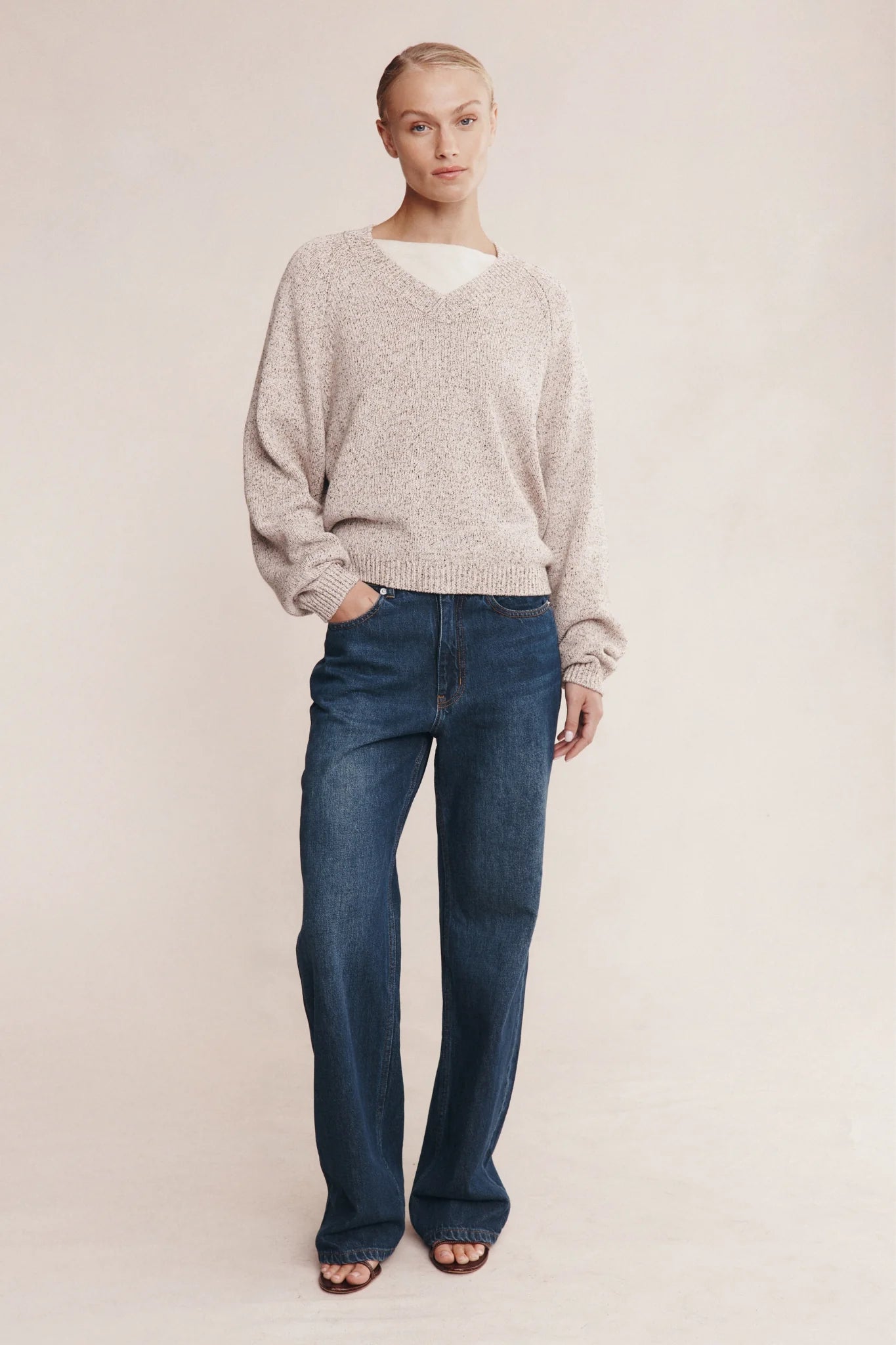 Marle Moss Sweater Fleur Speckle