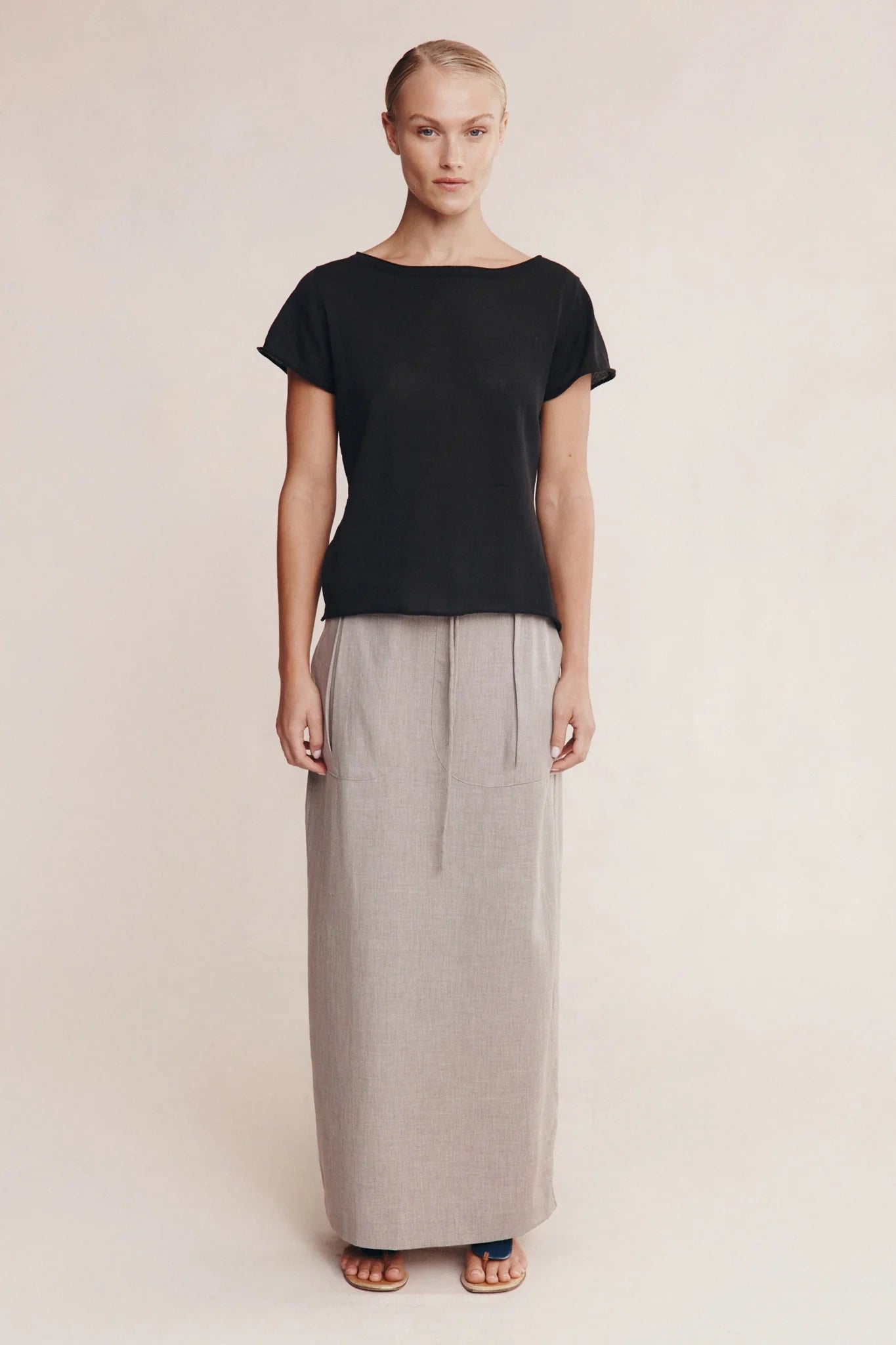 Marle Lill Knit Tee Black