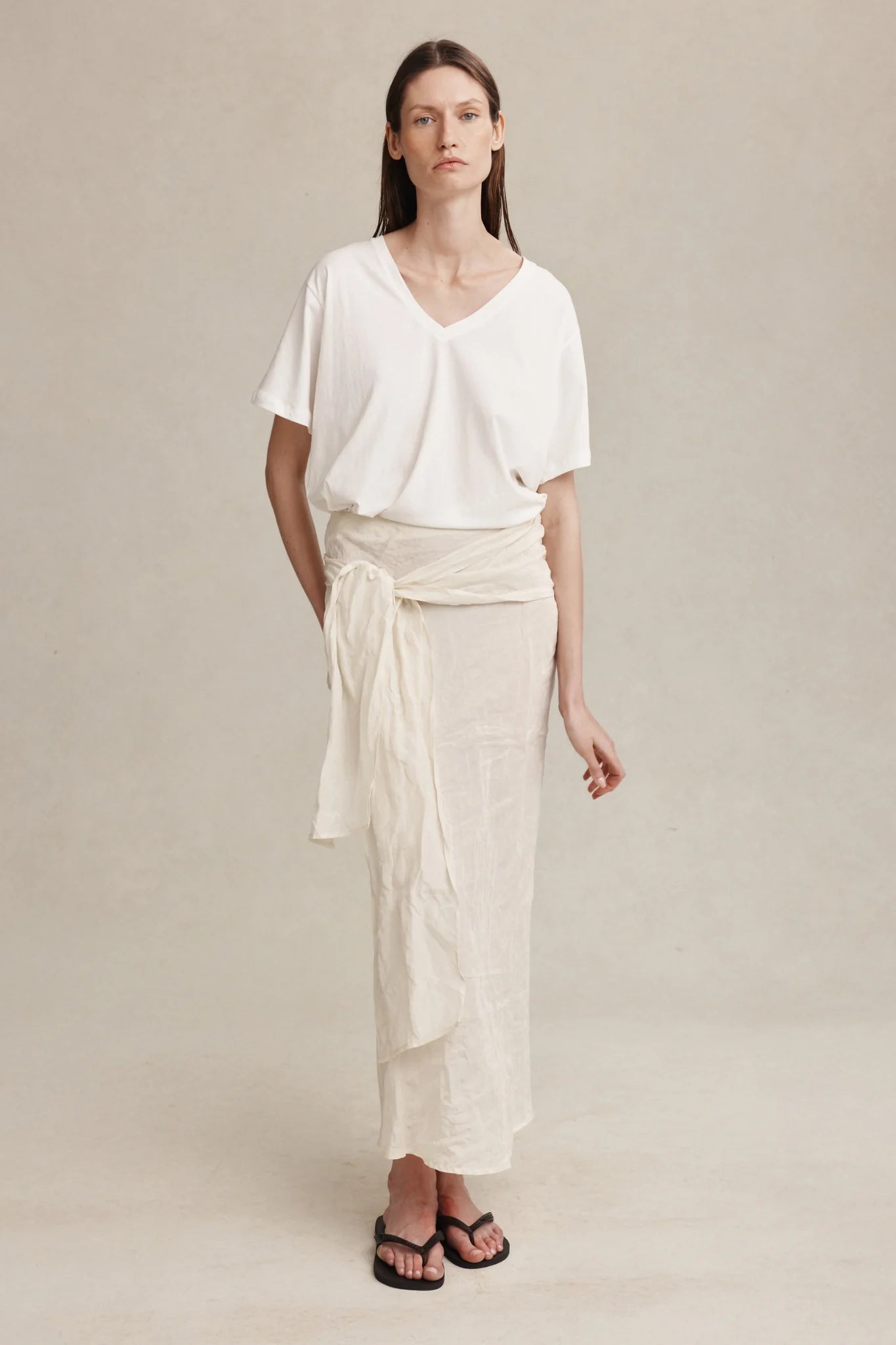 Marle Caster Skirt Ivory