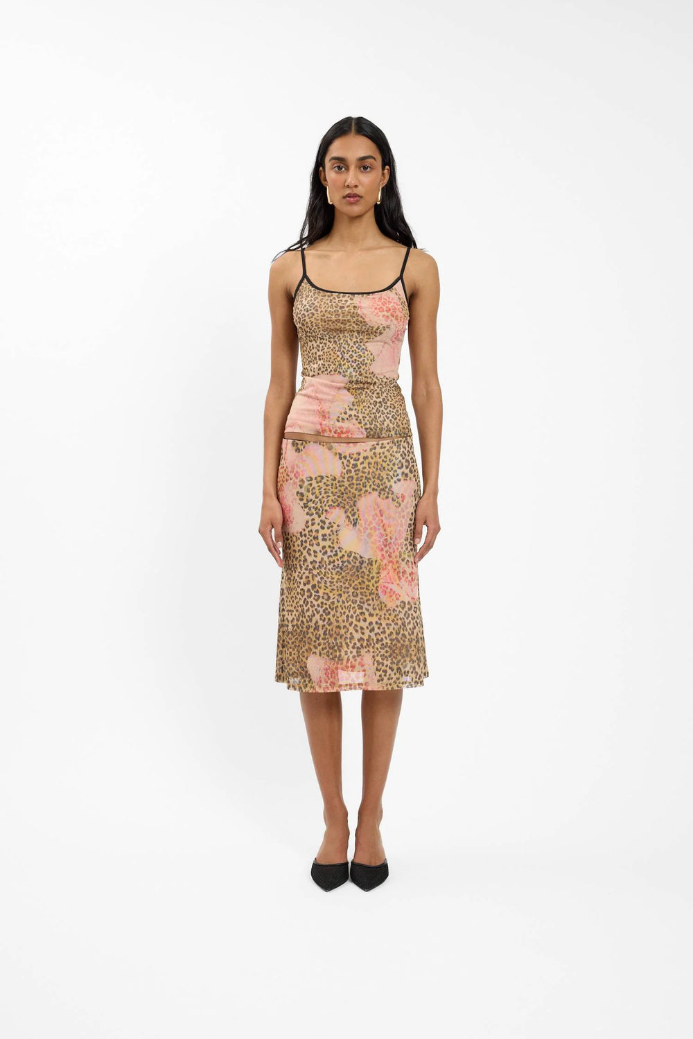Camisole Mesh Leopard