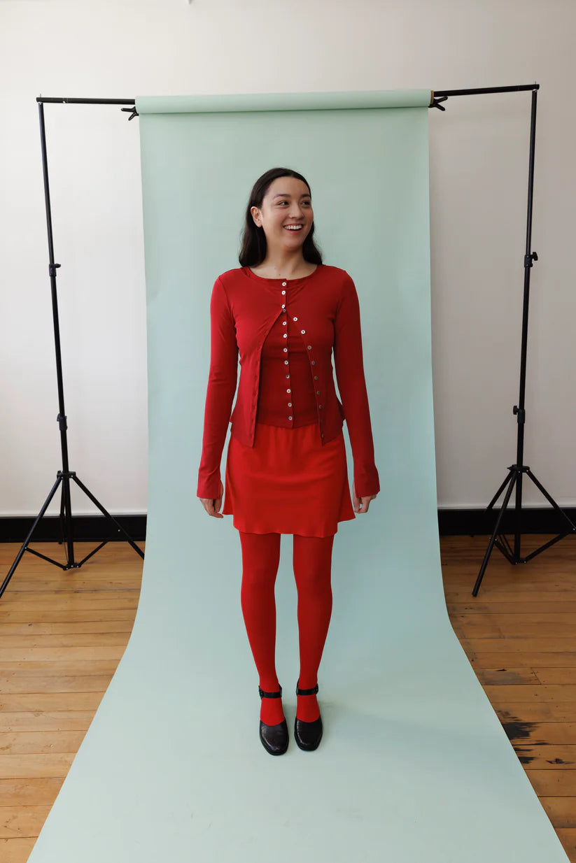 Mini Slip Skirt Pomodoro