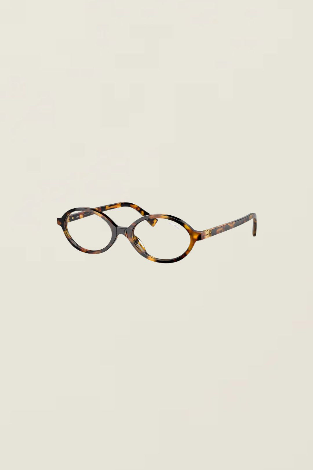 Miu Miu 0MU 04ZSF Oval Glasses Havana