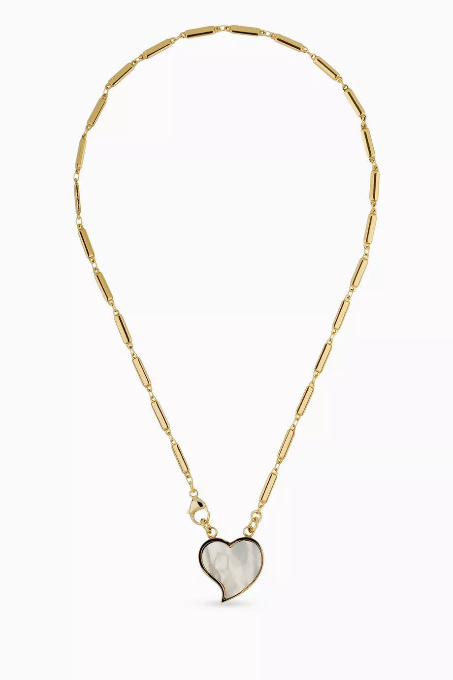 Gas Bijoux Mirage Heart Necklace White Mother of Pearl