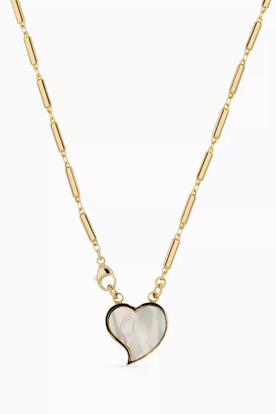Gas Bijoux Mirage Heart Necklace White Mother of Pearl