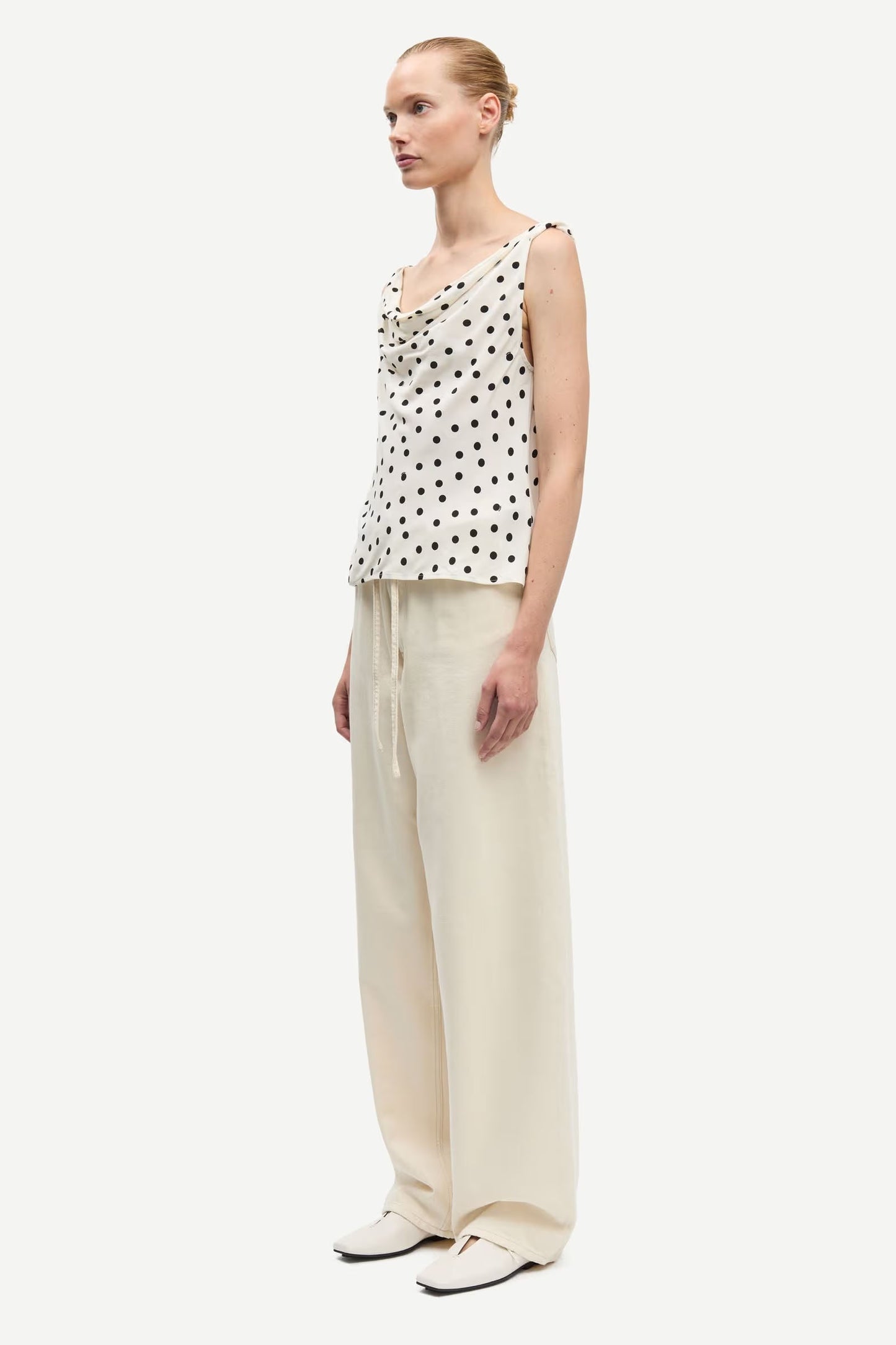 Sapoppy Top Drfiting Dots Egret