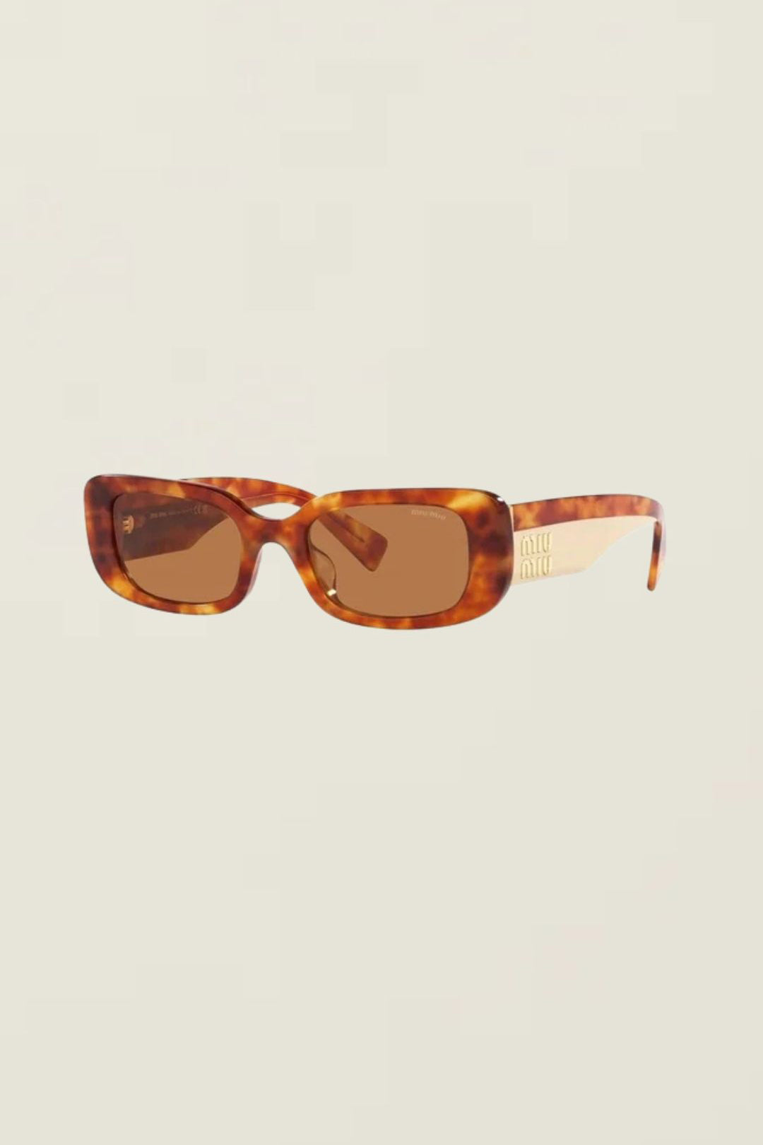 Miu Miu Square Sunglasses Tortoise 0MU 08YS