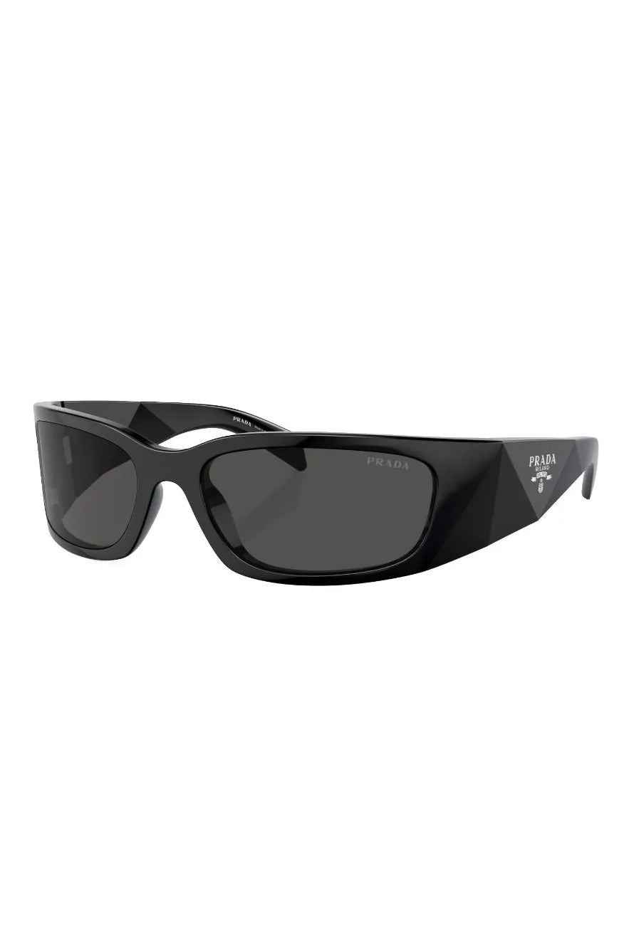 Prada Rectangle Sunglasses Black PRADA 0PR A14S