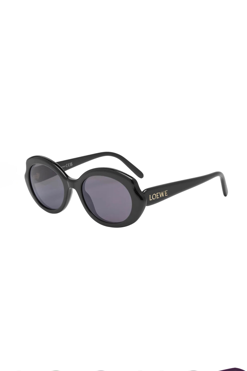 Loewe Oval Slim Black Sunglasses LW40147I