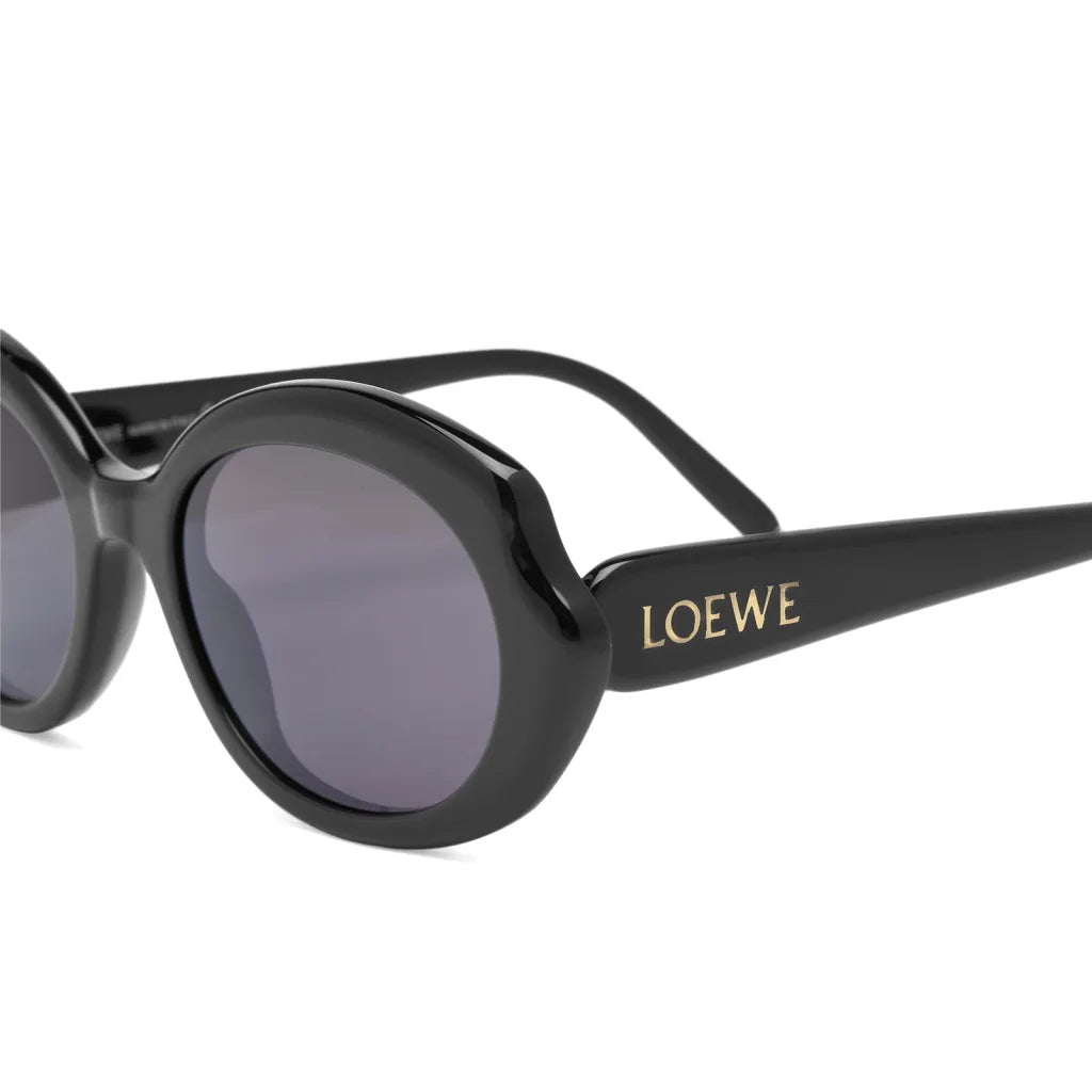 Loewe Oval Slim Black Sunglasses LW40147I