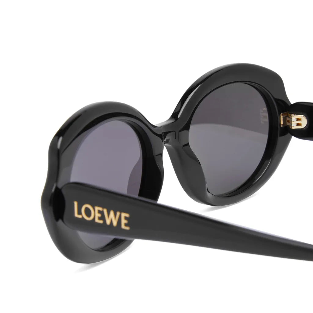 Loewe Oval Slim Black Sunglasses LW40147I