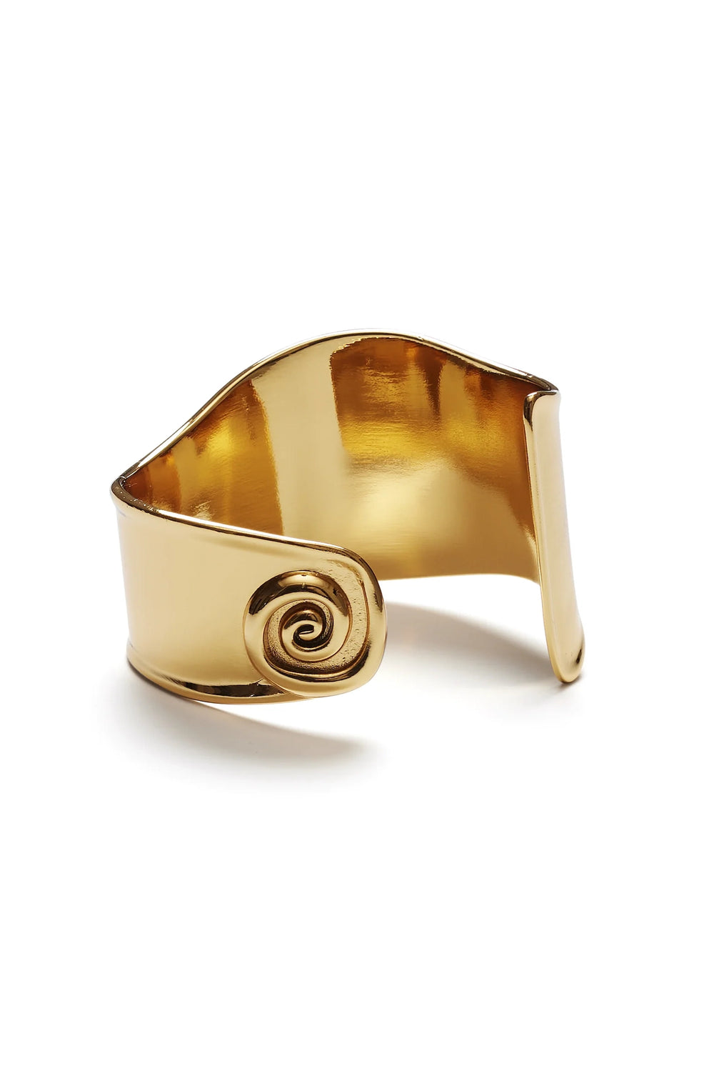 Swirly Square Bangle Gold