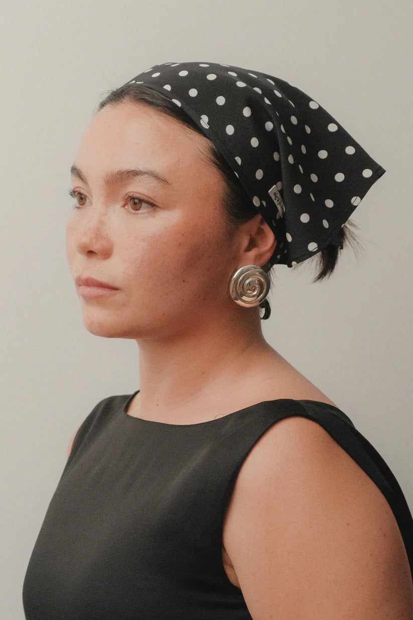 Headscarf Pois Nera