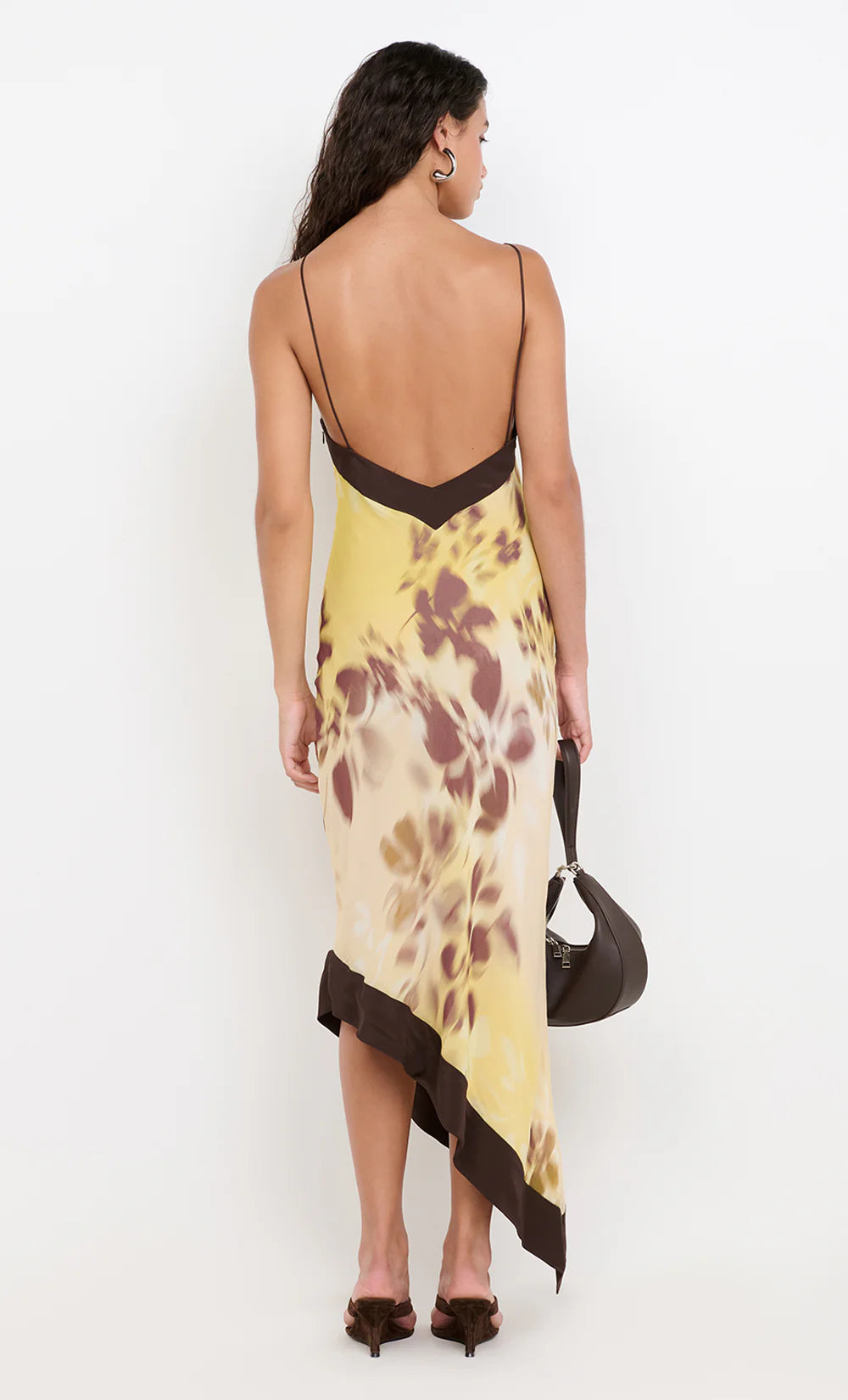 Blaise Asym Midi Dress Palmera Floral