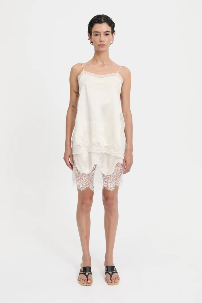lily's white lace Blanca Lily Skirt Cream
