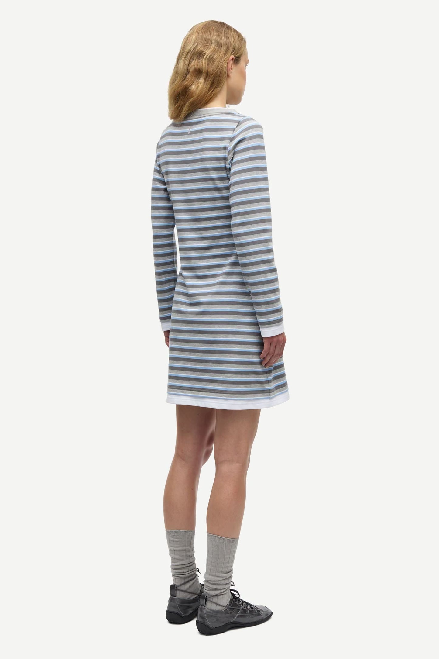 Samsoe Samsoe Samadison Dress Grey Blue