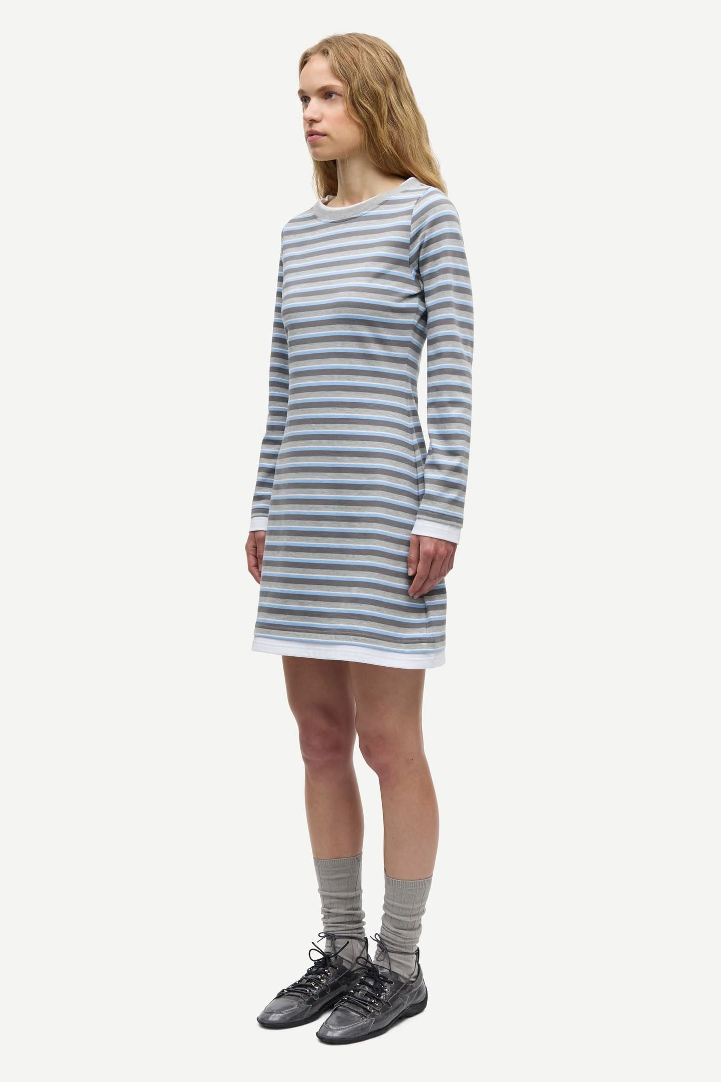 Samsoe Samsoe Samadison Dress Grey Blue