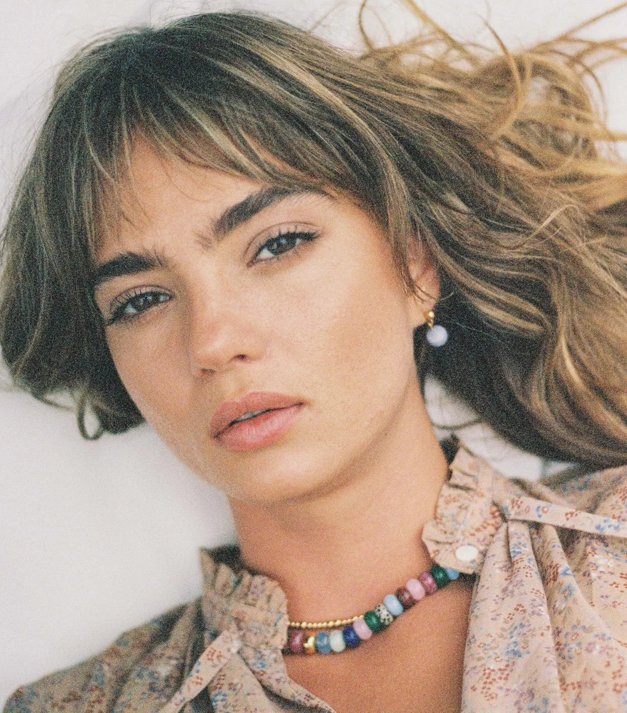 Float Earrings Blue Lace Agate